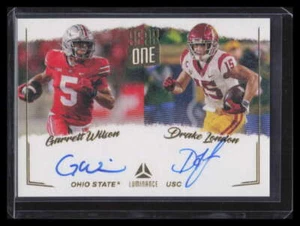 2022 Panini Luminance Year One Signatures 13 London Garrett Wilson RC Dual Auto - Picture 1 of 2