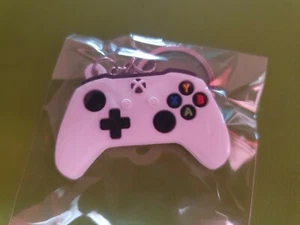 Rubber Game Controller Keyring Xbox White - Picture 1 of 1