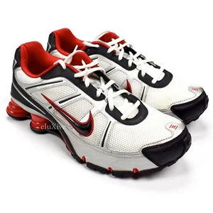 NWT Nike Shox Remix+ III Men's Sneakers White Black Silver Red DS 2008 AUTHENTIC - Picture 1 of 12