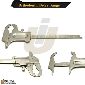Calibre dental Boley medidor de dientes odontología pinza medidor deslizante laboratorio - Imagen 1 de 3