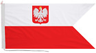 Poland Naval Ensign Flag with Rope and Toggle - Handmade in the UK
