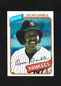 1980 TOPPS SET-BREAK # 698 OSCAR GAMBLE NEW YORK YANKEES EX - Picture 1 of 2