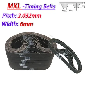 MXL-Type Timing Belts Pitch 2.032mm Close Loop Rubber Synchronous Belt Width 6mm - Picture 1 of 6