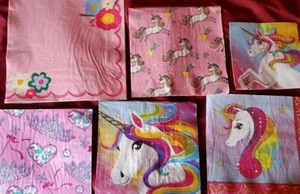 Perfekt hübsche rosa Prinzessin Servietten! 9er Set Partydekor. Decoupage. - Bild 1 von 13