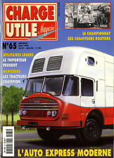 CHARGE UTILE n°65 05/1998 AUTO EXPRESS MODERNE Triporteur PEUGEOT CHAMPION