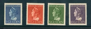 Netherlands Stamps - 1946 - Unused - High Values of Queen Wilhelmina Stamps - Picture 1 of 2