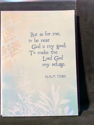 Get Well Soon Greeting Card Floral Bible Verse - Image 1 of 2
