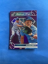 2023 Donruss Baseball George Brett Purple HOLO SP DIAMOND KINGS ROYALS