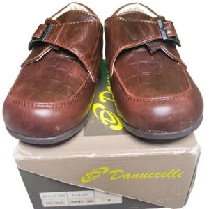 Toddler Boys' Slip-On Loafers, Size 8, Faux Leather Upper, Brown - Picture 1 of 6