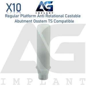 10 Abtment colatabile antirotazionale 2,5 mm adatto a piattaforma regolare 0stem® TS - Foto 1 di 4