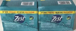 Zest Refreshing Aqua Deodorant Bar Soap 4.12 Oz PK (1 Set with 4 Bars) - Picture 1 of 6