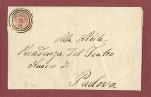 storia postale Antichi Stati Lombardo Veneto c.15 Montagnana margini eccezionali - Picture 1 of 2