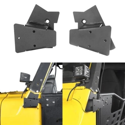 Soporte de montaje de espejo retrovisor lateral todoterreno para Wrangler Jeep TJ 97-06 (2 piezas) Foto 1 de 4