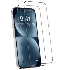 Lot/Film Vitre Verre Trempé Noir INTEGRAL iPhone 6 7 8 X XS XR 11 12 13 14 15 - Photo 1 sur 7