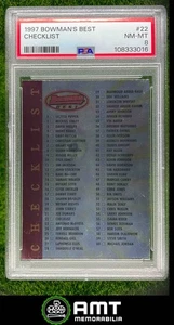 8333016 1997-98 Bowman 's Best #22 Checklist Antonio McDyess Phoenix Suns PSA 8 - Picture 1 of 2