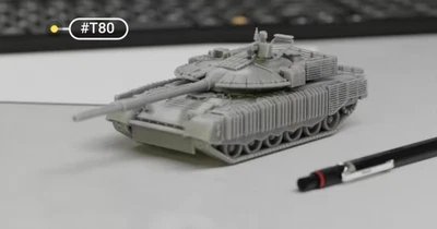 3D printing model 1/72 Russian T80-BMV main battle tank  model Unpainted - Image 1 of 3