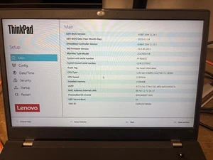Lenovo T15p Gen 2 - i7 11800H 16Gb RAM 500GHDD GTX 1650 4GB - Picture 1 of 5