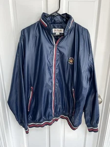 VTG 1989 Oak Hill La Mode Mens Windbreaker Jacket Size XL US Open Hooded Zipper - Picture 1 of 24
