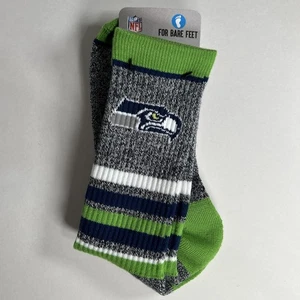 Seattle Seahawks Mens NFL Team Crew Socks Large 5-star marbled - Picture 1 of 4