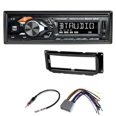 Kit de tablero reproductor de MP3 estéreo radio coche XRM59BT doble para Jeep Chrysler Dodge 02-up Foto 1 de 4
