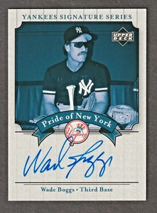 Wade Boggs 2003 Yankees Signature Series Autograph Auto New York Yankees HOFer - Picture 1 of 2