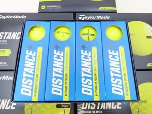 New 6 Dozen TaylorMade Distance+ Yellow Golf Balls 72 Golf Balls - Picture 1 of 4