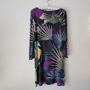 EMILIO PUCCI FIRENZE Silk Signature Print Dress UK 12 US10 F40 I44 Purple Grey - Picture 1 of 10