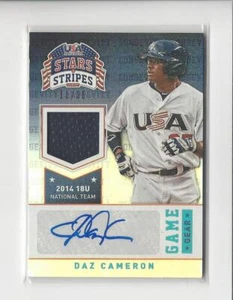 2015 USA Stars & Stripes Game Gear Sapphire Daz Cameron AUTOGRAPH JERSEY /25 - Picture 1 of 1