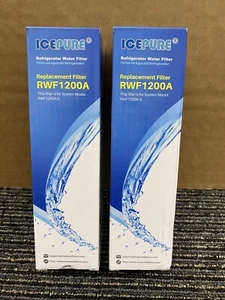Paquete de 2 filtros de agua para refrigerador Icepure RWF1200A para LG y Kenmore - nuevos - Imagen 1 de 4