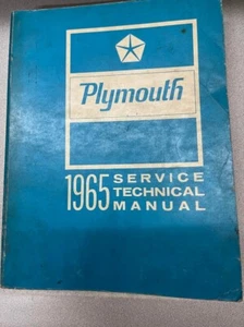 1965 Plymouth Fury Belvedere Valient Barracuda Shop Service Technical Manual - Picture 1 of 6