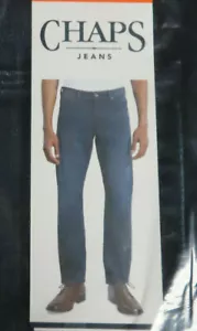 NEU MIT ETIKETT CHAPS SCHMAL GERADE NEW WAVE WASCHUNG ROBUST DENIM KOMFORT STRETCH SCHMALES BEIN - Bild 1 von 27