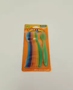 1 Pack The First Years Take & Toss Infant Spoons, Assorted Colors, 12 Ct New - Picture 1 of 3