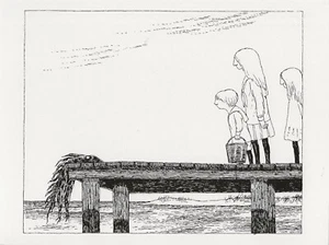 Postcard Edw Gorey "The Creature Regarded Them Balefully" Glorious Nosebleed MNT - Picture 1 of 1