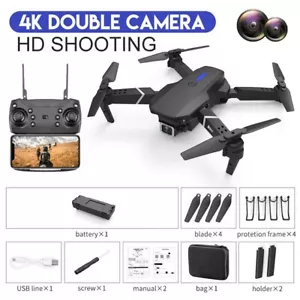 Drone con grandangolare HD 4K 1080P fotocamera altezza tenere RC Quadcopter - Foto 1 di 5