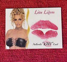 Lisa Ligon KISS 2003 Benchwarmer Card! Lip Print🔥 HOT Blonde!