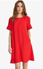 Phase Eight Size 10 Zoe Swing Dress Red Above Knee Short Sleeve Day Evenin Dress