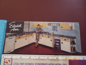 ELIZABETH ANN VINTAGE KITCHEN RANGE & COLOUR SCHEMES SMALL RARE LEAFLET/PAMPHLET - Picture 1 of 7