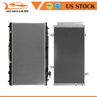 Radiator And AC Condenser Fits 2007-2011 2012 Lexus ES350 2009-2015 Toyota Venza - Image 1 of 4