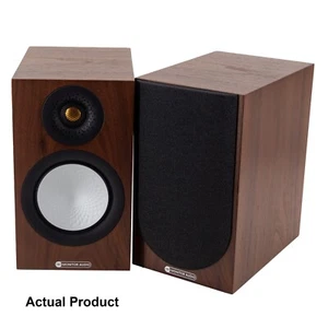 Monitor Audio Silver 50 7G Speakers - Bookshelf Compact Standmount Walnut Boxed - Picture 1 of 12