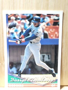 Darryl Strawberry🏆Topps 1994 DODGERS #640 MLB Baseball Card 🏆 FREE POST - Picture 1 of 2