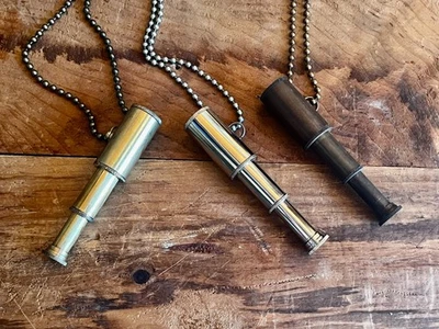 Lote de cinco collares telescópicos elige plata, latón brillante o latón oscuro Foto 1 de 4