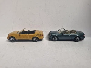Lotto 2 Matchbox Mercedes CLK Cabrio 1:60 1999 buone condizioni usati senza scatola - Foto 1 di 10