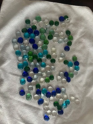 Pier 1 Imports Decorative Blue Multicolor Glass Gems Filler - image 1 of 4