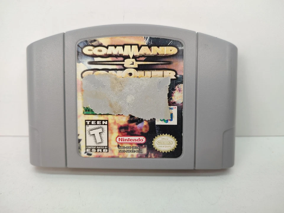 Vintage Command & Conquer Nintendo 64 N64 Game Cartridge Made in Japan USA Teen - Image 1 of 3