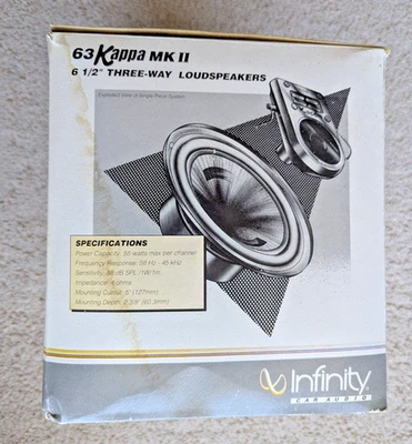 New - Infinity KAPPA MK II 6.5" Three-way Loudspeaker - Pair - Image 1 of 4