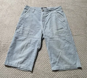 Vintage Oneill 3/4 Shorts 90s Surf Skate Corduroy Baby Blue Size 32 - Picture 1 of 10