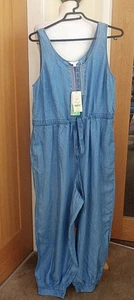 Monsoon new denim look jumpsuit size Large 16/18 - Picture 1 of 5