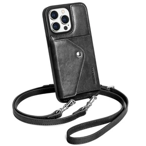 LUCKYCOIN per iPhone 15 Pro Max Custodia da Donna Espandibile, 6.7" 2024 Nero - Foto 1 di 3