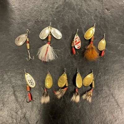 Lote de 10 piezas giratorias vintage Mepps/Metts (1 precio 1 lote) Foto 1 de 4