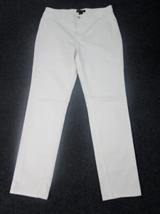Lafayette 148 NY White Mid-Rise Straight Jeans Sz 10 x 30 - Picture 1 of 10